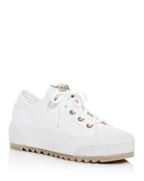 michael kors keegan platform sneakers|michael kors heeled sneakers.